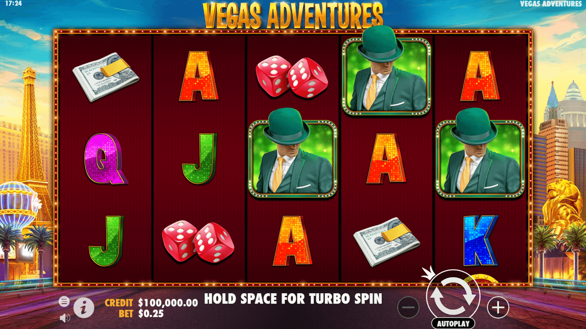 Vegas Adventures with Mr Green slot play free