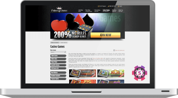 Palace Of Chance Online Casino
