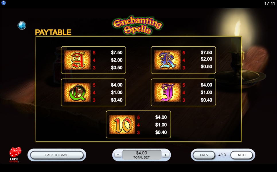 Enchanting Spells Slot Machine