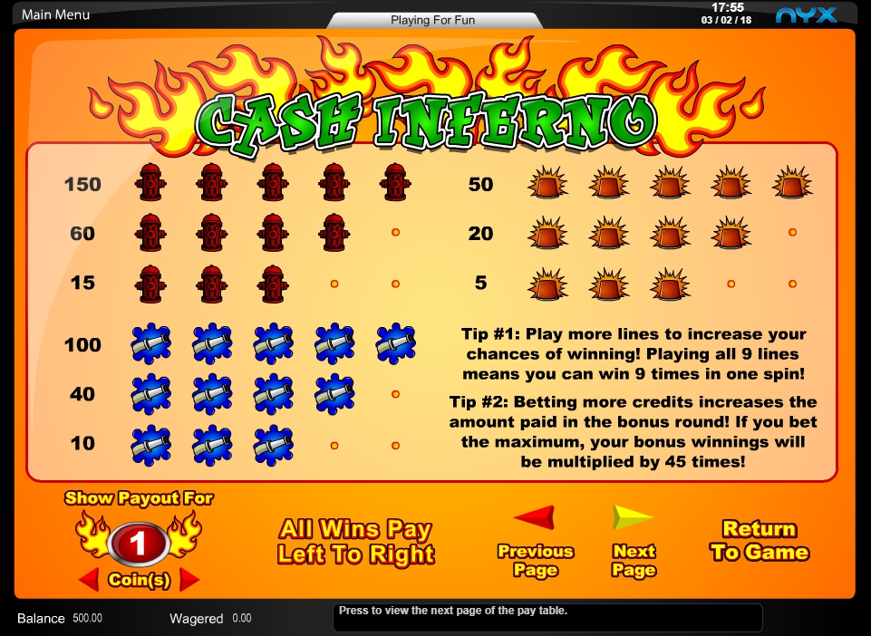 Jackpot Inferno Slot Game