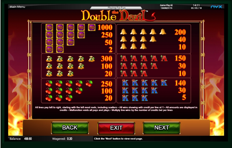 diamonds and devils slot machine online