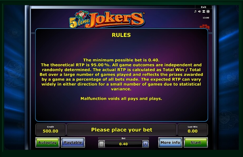 slot machines online 5 line jokers