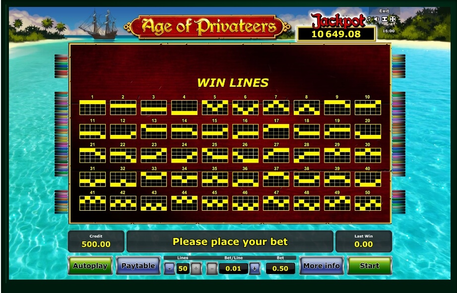 Age Of Privateers Slot Machine