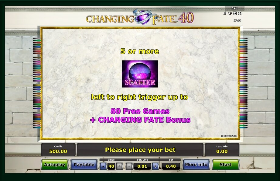 Changing Fate 40 Slot Machine