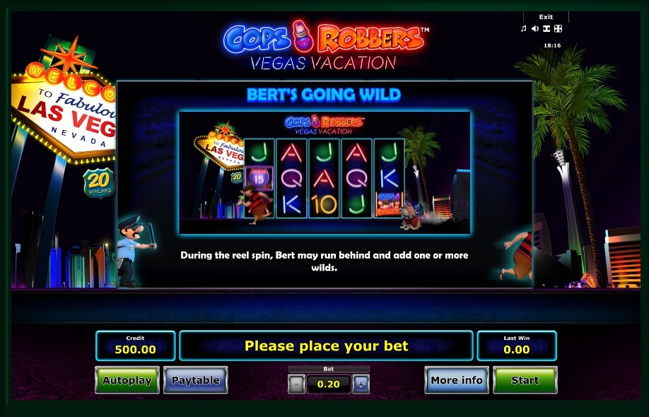 Cops N Robbers: Vegas Vacation Slot Machine