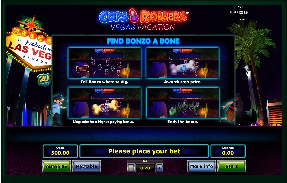 Cops N Robbers: Vegas Vacation Slot Machine