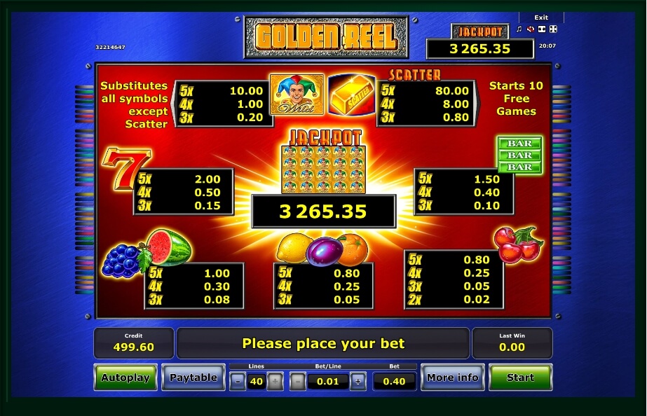 slot machines online golden reel