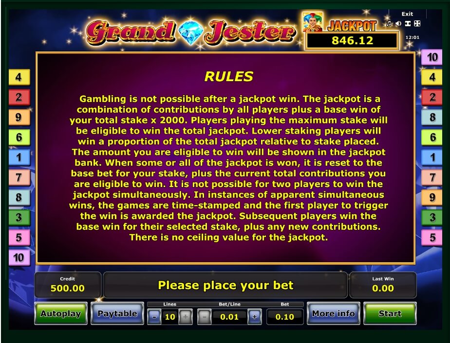 slot machines online grand jester
