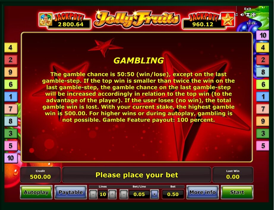 slot machines online jolly fruits