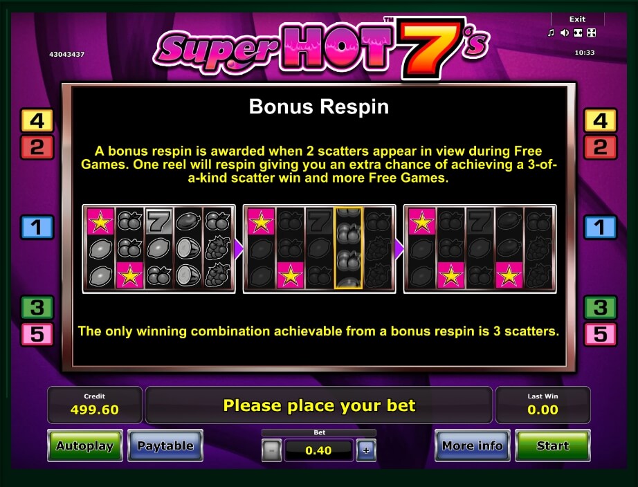 Super Hot 7s Slot Machine