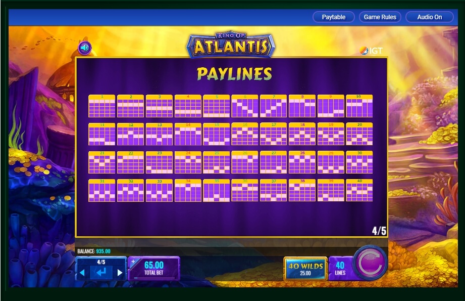 King Of Atlantis Slot Machine