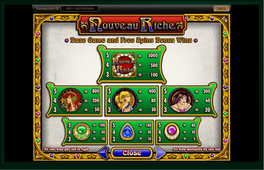 Nouveau Riche Slot Machine