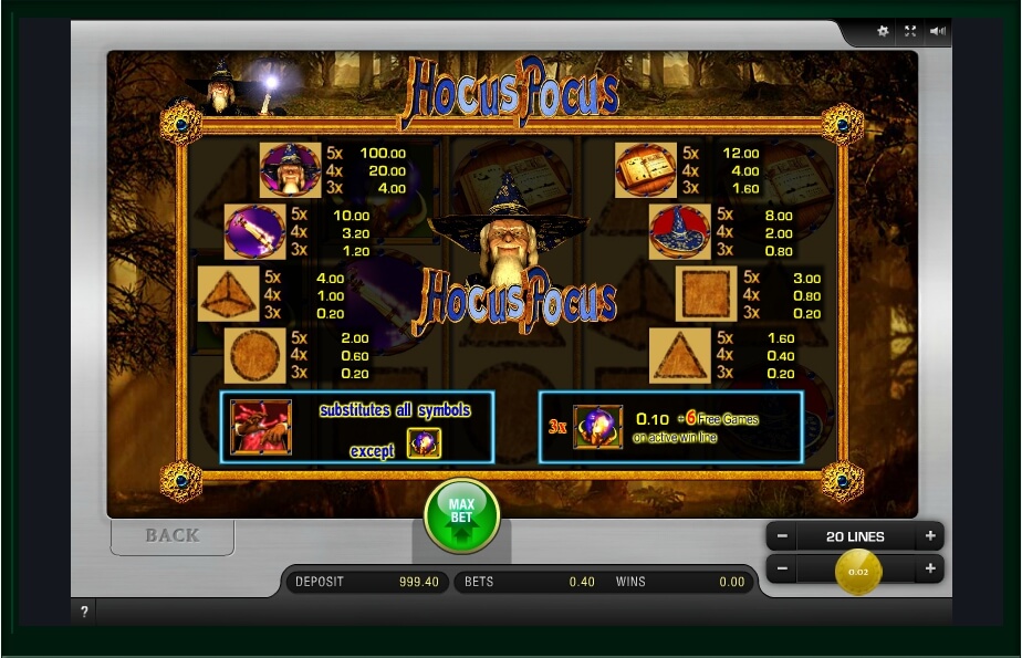 Hocus Pocus Slot Machine