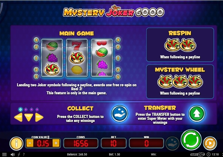 mystery joker 6000 игровой автомат