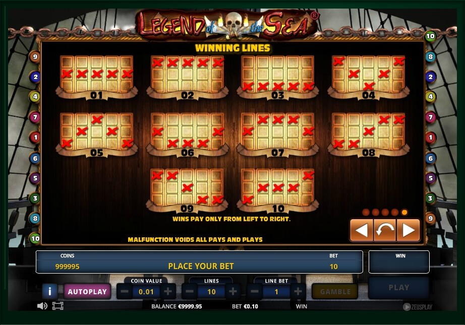 slot machines online legends of the seas
