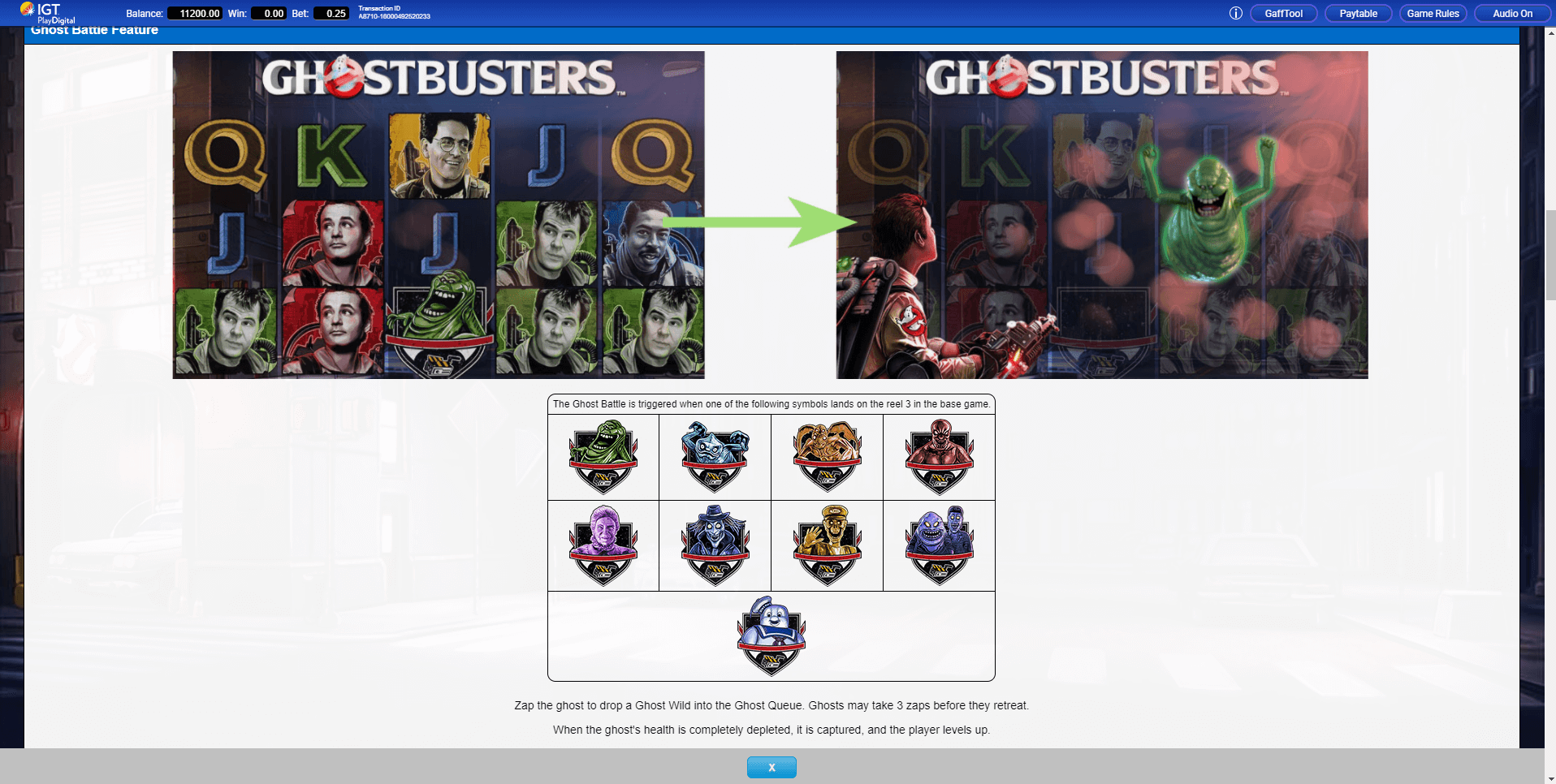 ghostbusters 4d slot machine shapes