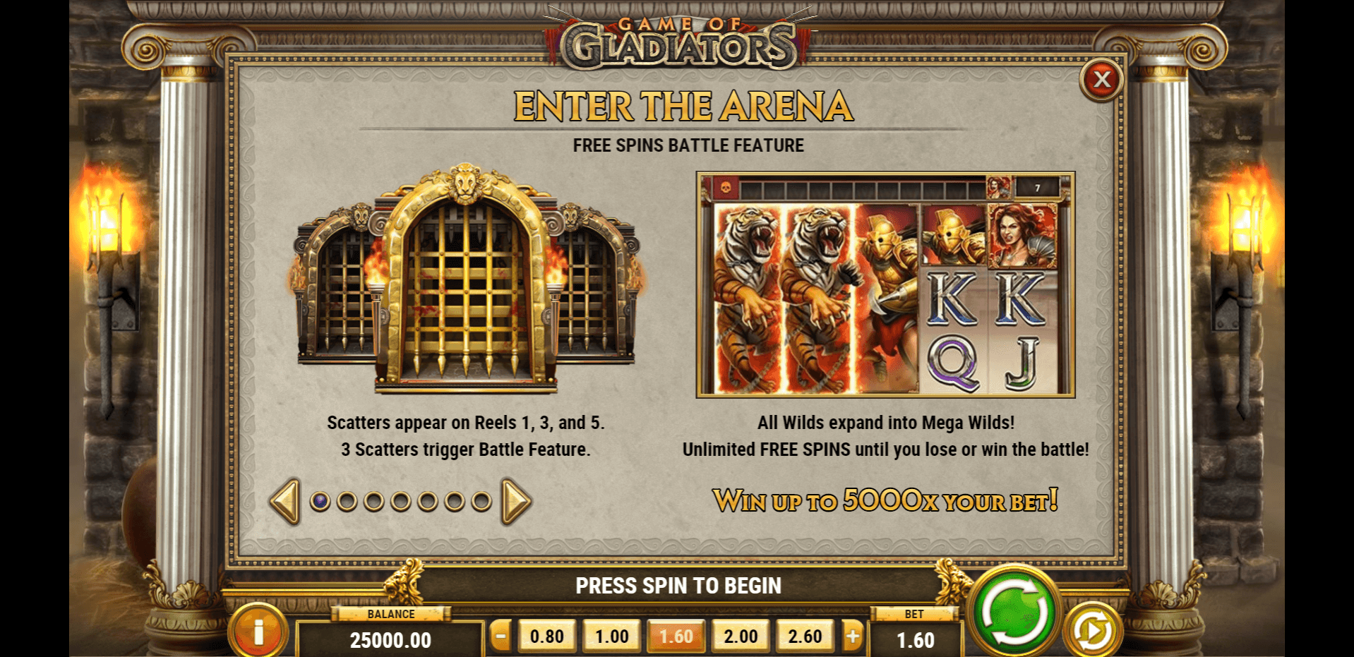Free Online Slot Machine Games Gladiator
