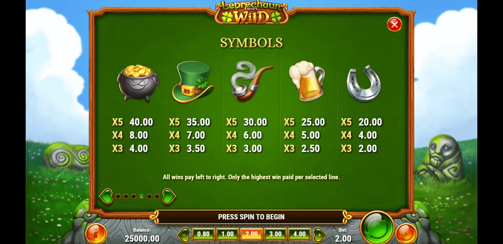 free fun slots wild leprechaun index