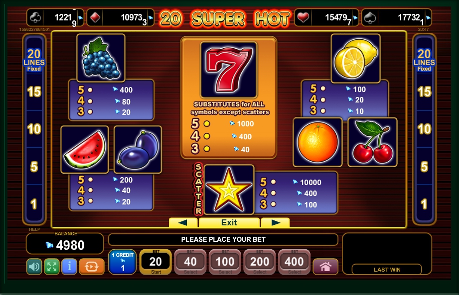 Free Super Hot Slot Machine Online