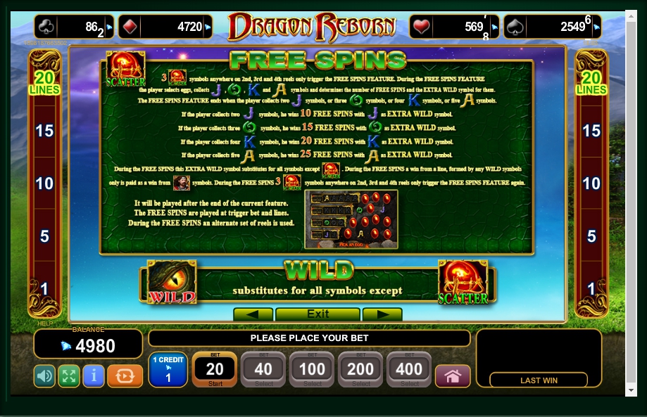 Dragon Reborn Slot Machine