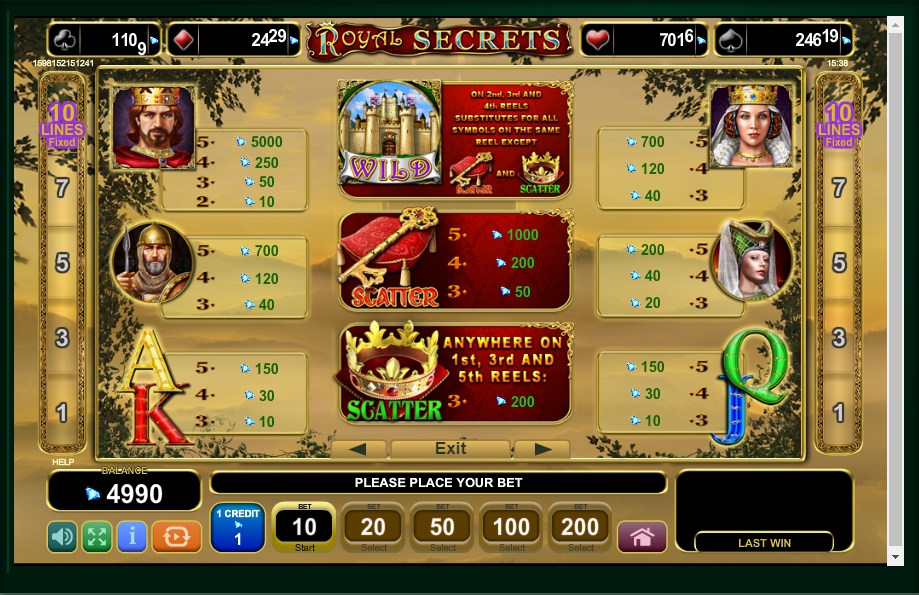 Royal Secrets Slot Machine ᗎ Play Online & Free