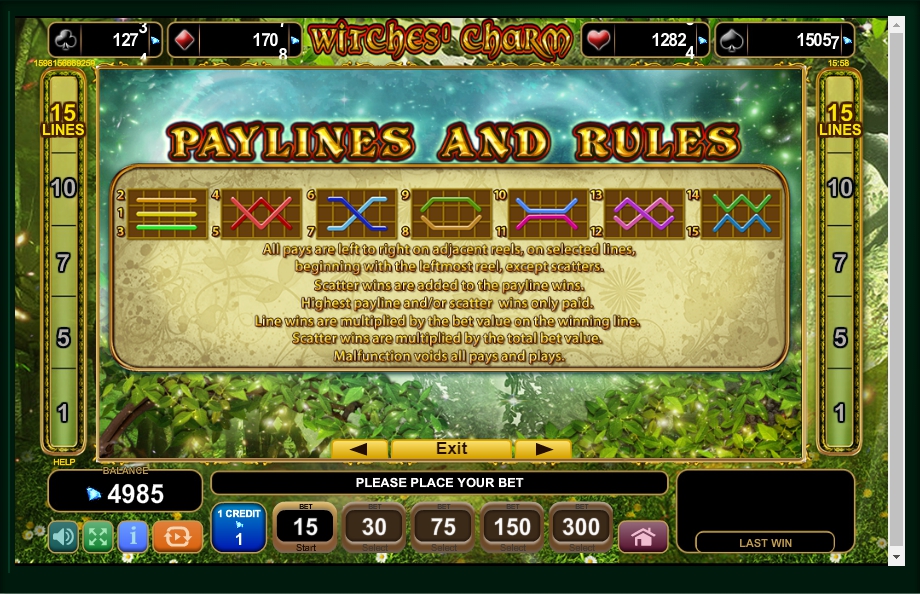 Witches Charm Slot Machine
