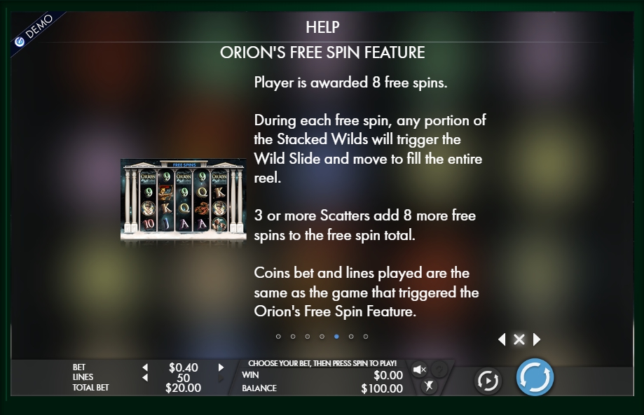 Play Orion Slot Machine Free With No Download