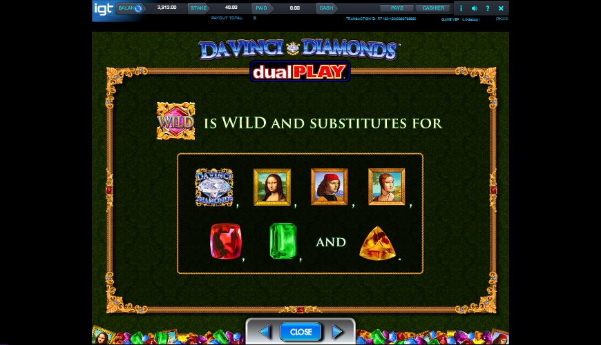 Play No Download Da Vinci Diamonds Slot Machine Free Here