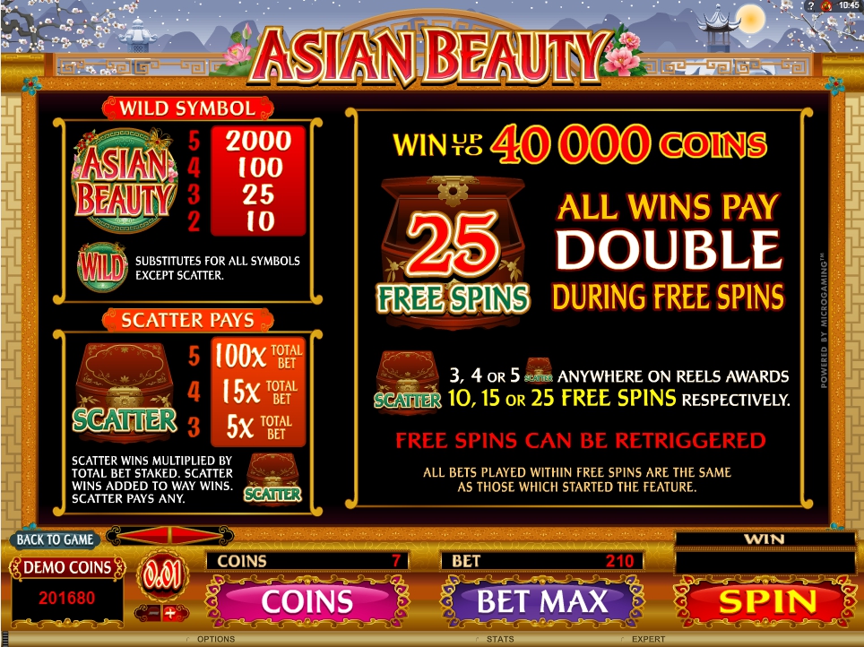 Asian beauty microgaming slot game Sarıgöl