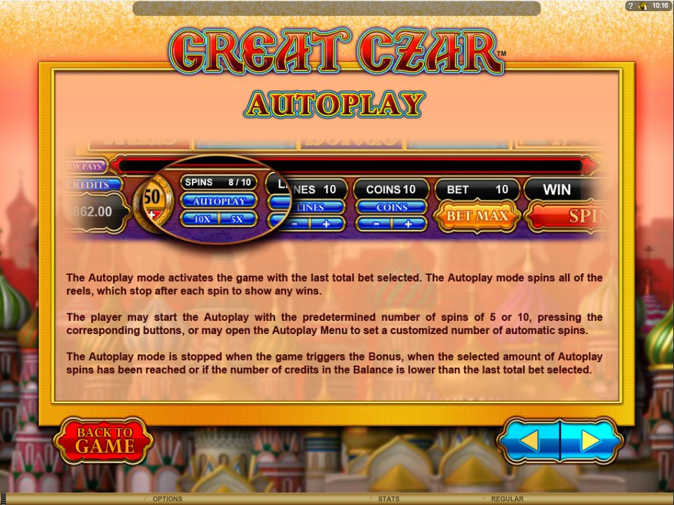 The Great Czar Slot Machine