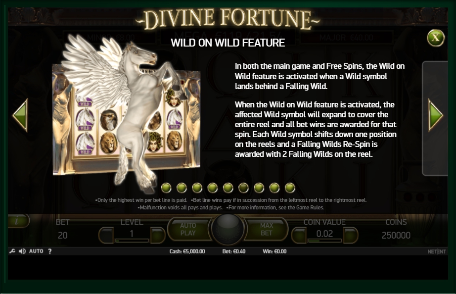 Divine Fortune No Download Slot