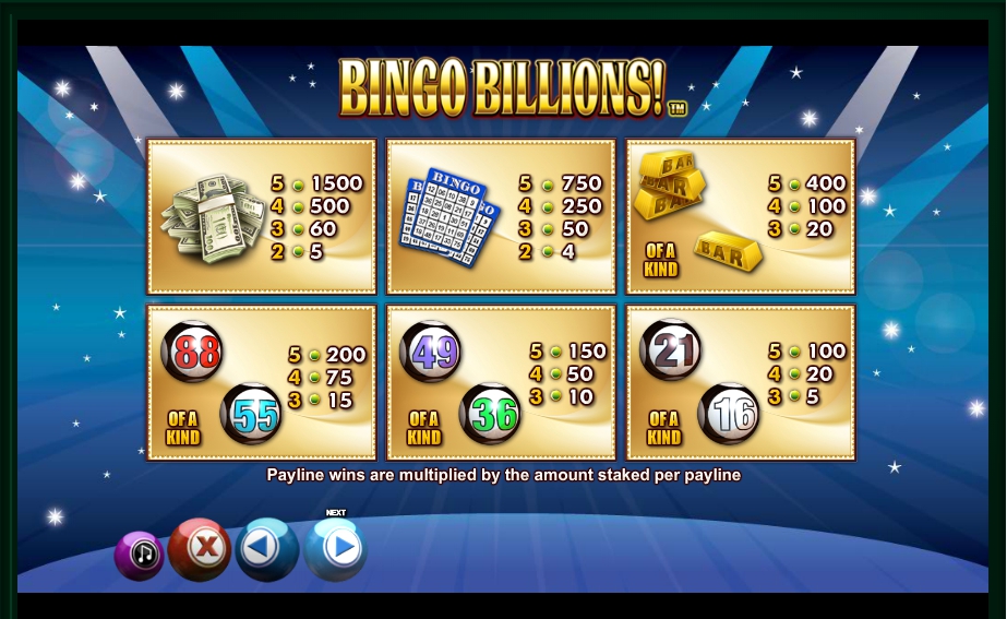 Bingo billions nextgen gaming slot game beograd