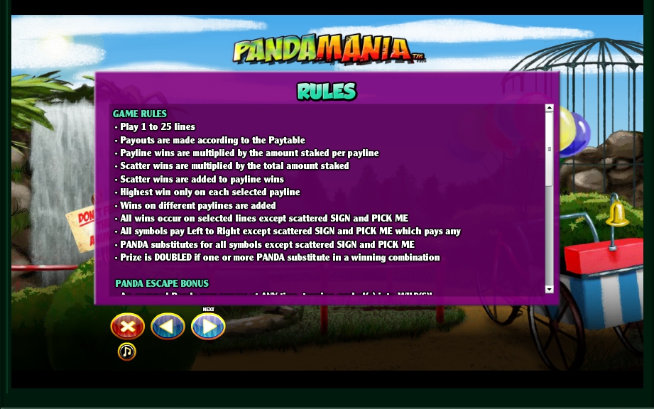 Pandamania slot free demo game