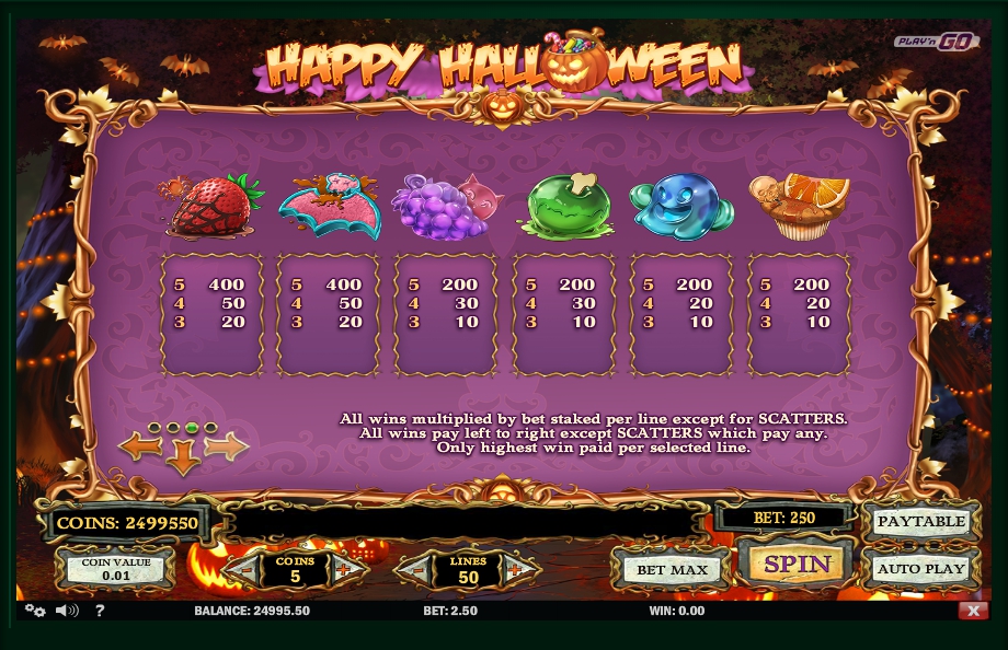 Halloween Slot Machine Game
