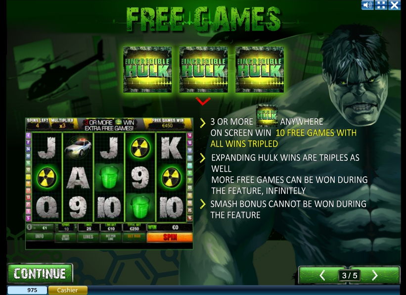 Play incredible hulk slot free