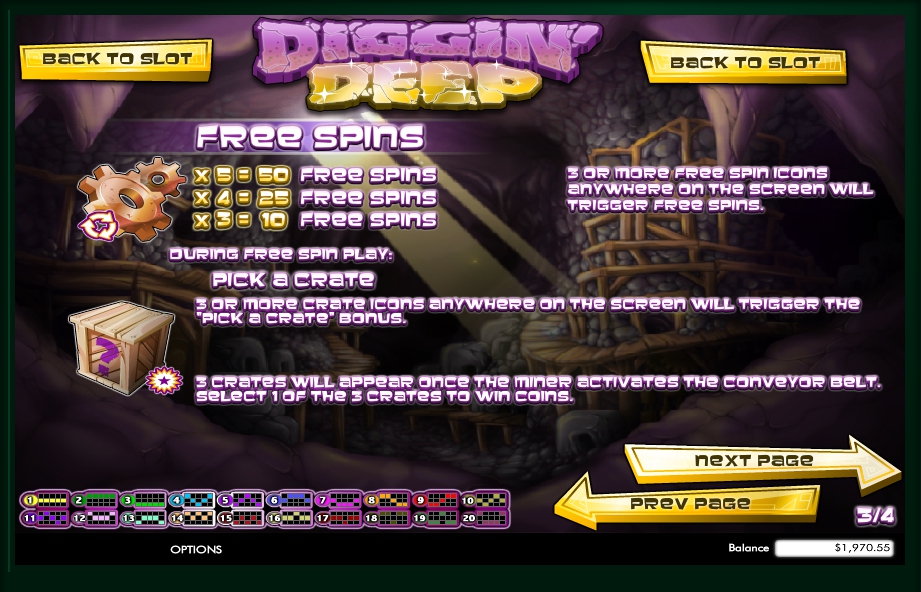 Play Diggin Deep Slot Machine Free with No Download