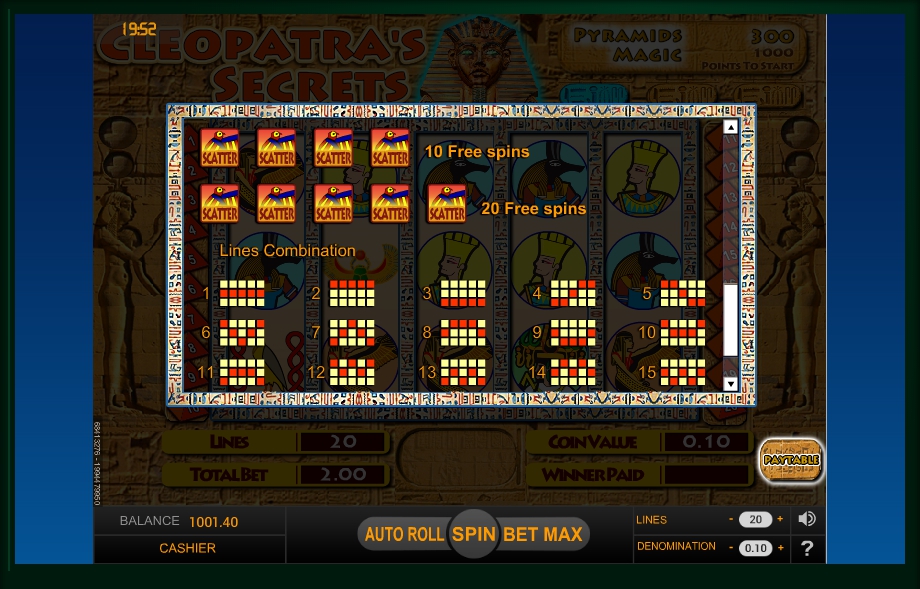 Cleopatra Slot Machine Tips