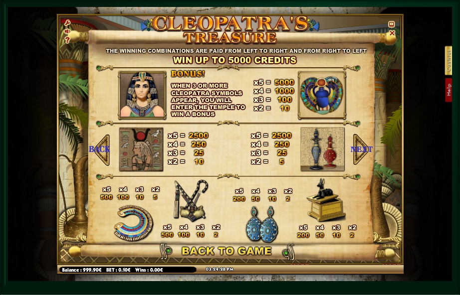 free online cleopatra slot machine