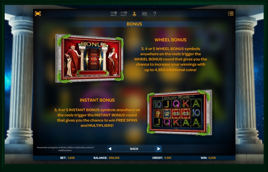 rome slot machines free casino wins