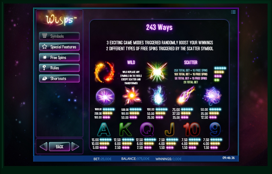 Wisps Slot Machine ᗎ Play FREE Casino Game Online by iSoftBet