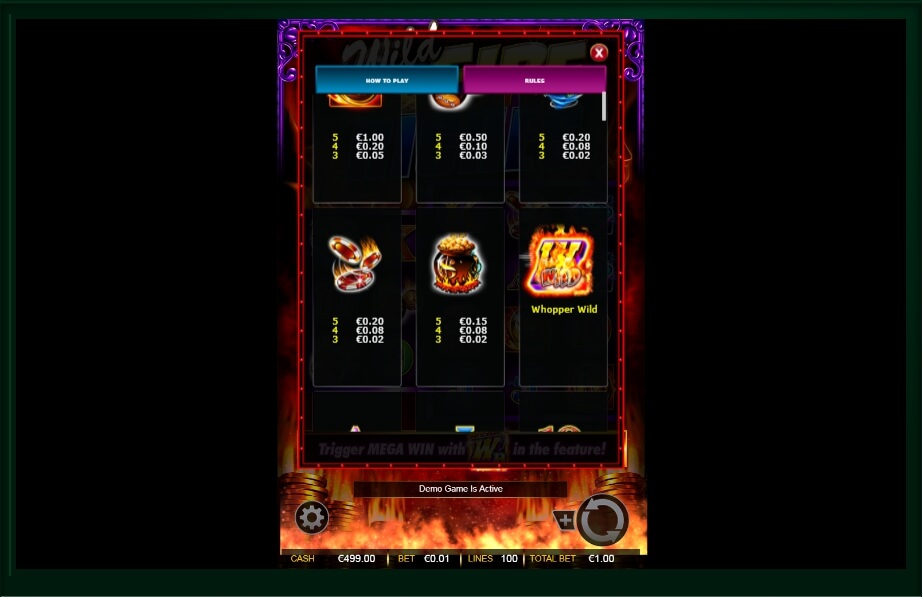 Wild Fire Riches Slot Machine