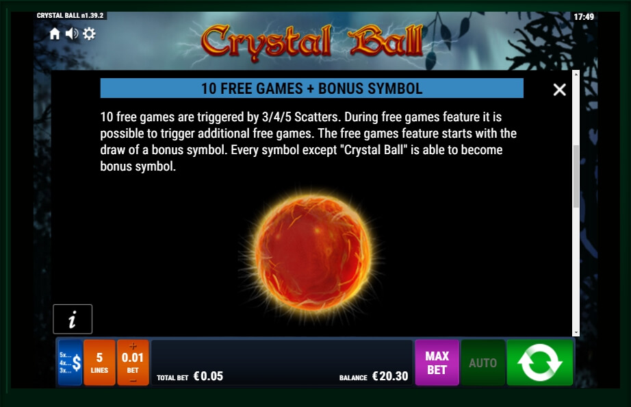 Crystal ball slot machine online bally wulff enter tokens
