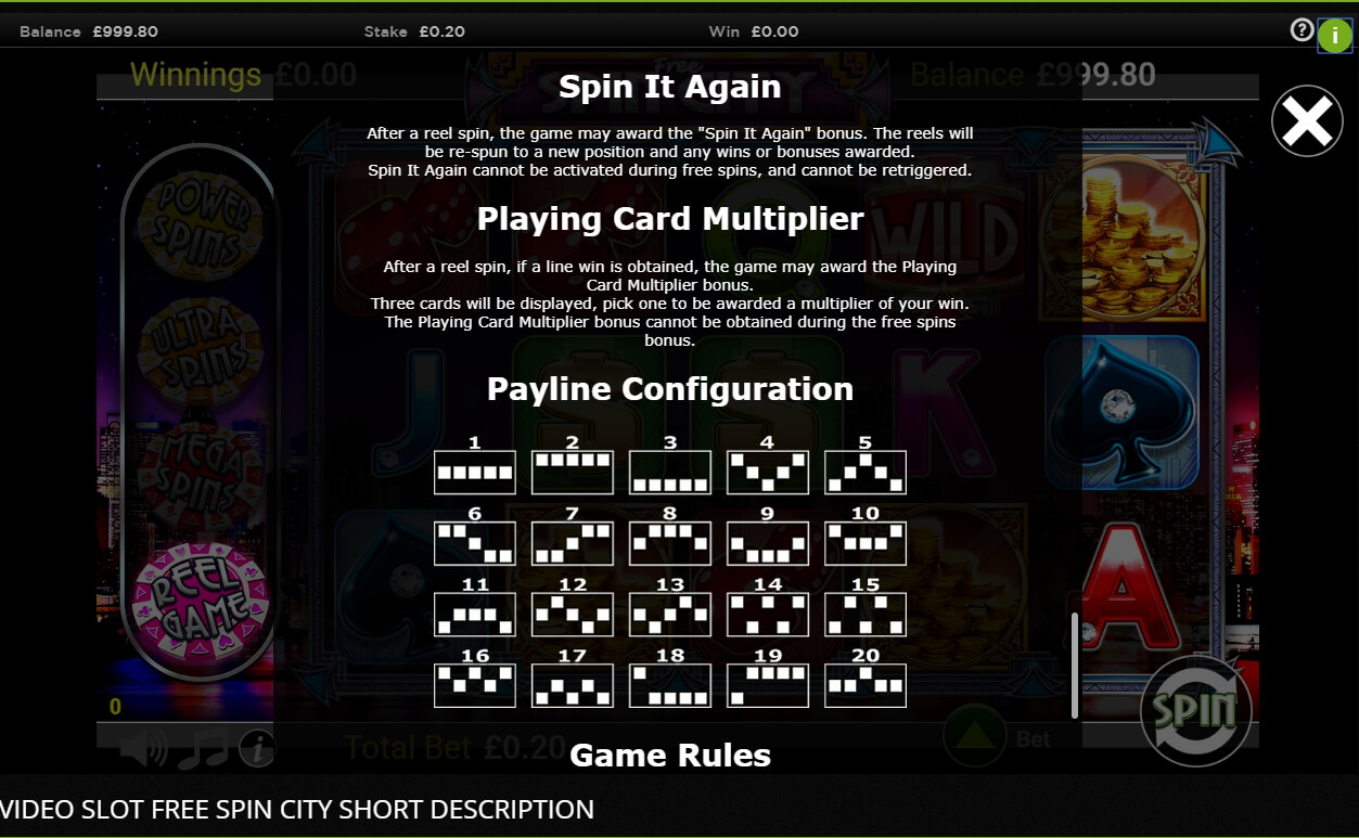 Spin City Online Casino Login