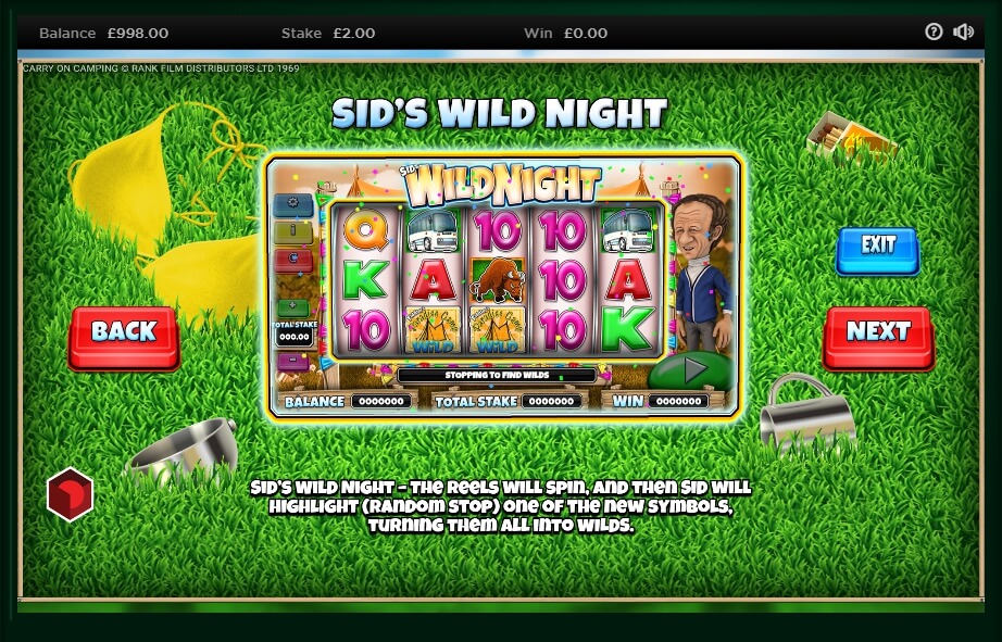 Carry On Camping Slot Machine