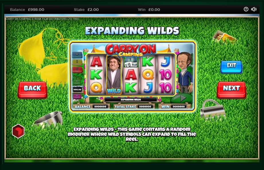 Carry On Camping Slot Machine
