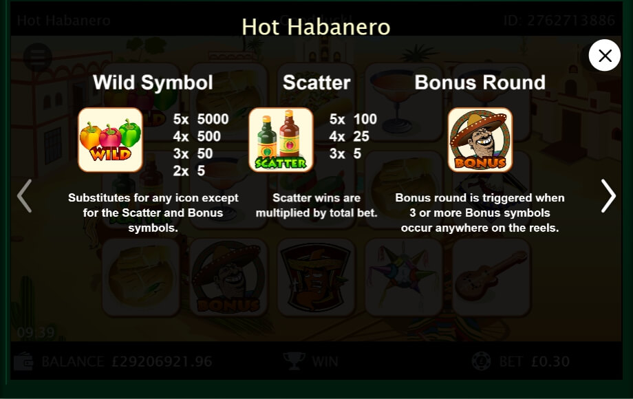 Hot Habanero Slot Machine