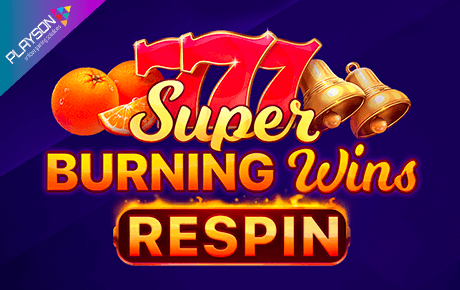 Super Burning Wins Respin slot machine logo by Playson
