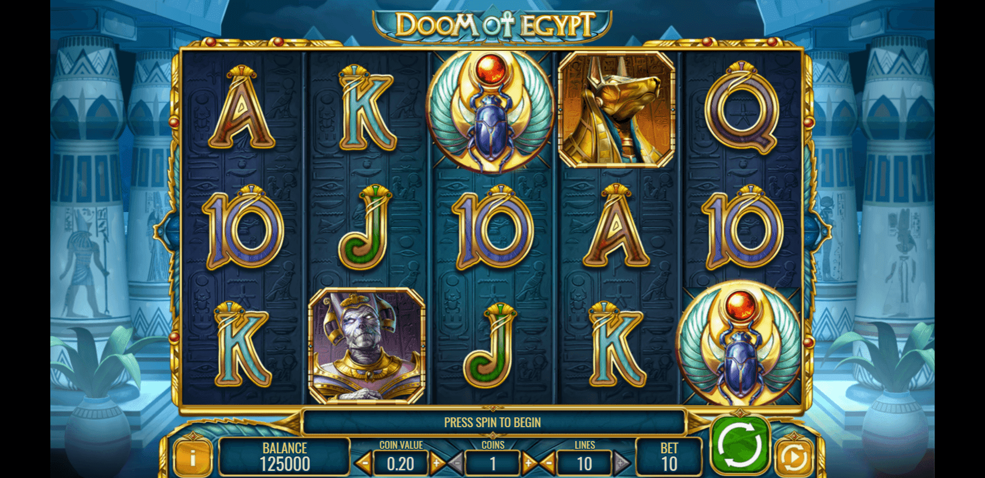 Doom of Egypt slot play free
