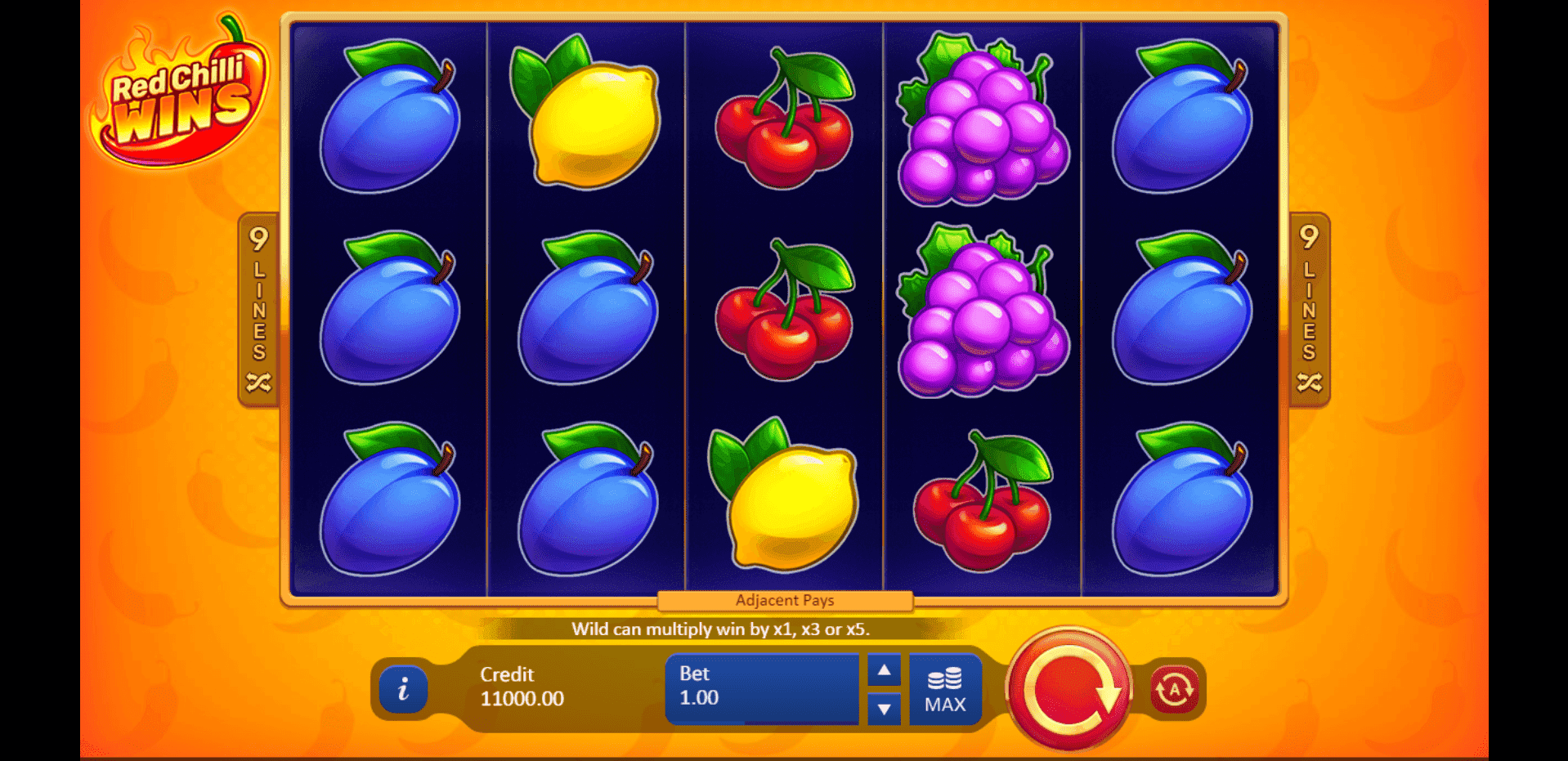 Red Chilli Wins slot play free