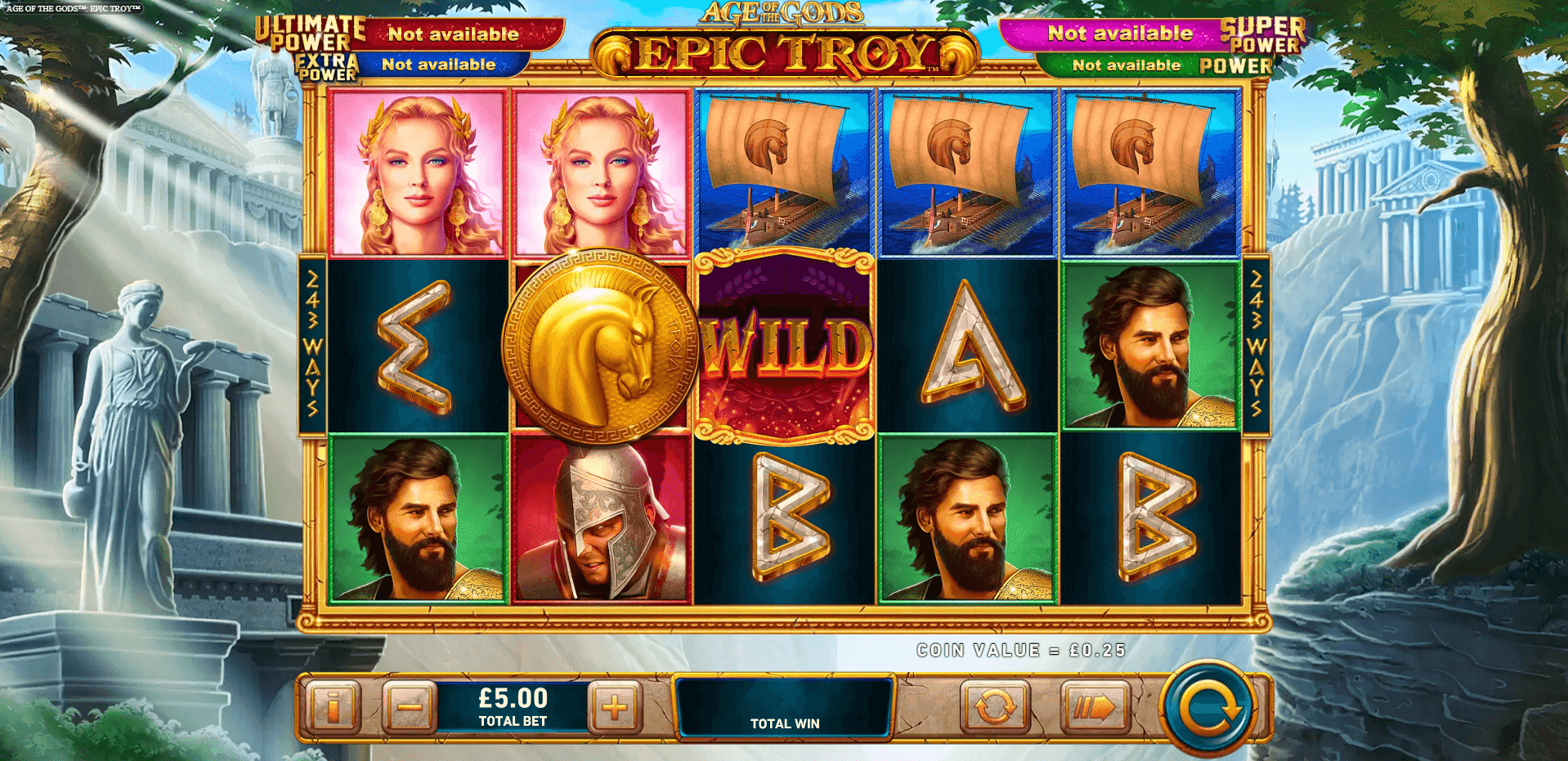 Age of the Gods Epic Troy slot play free